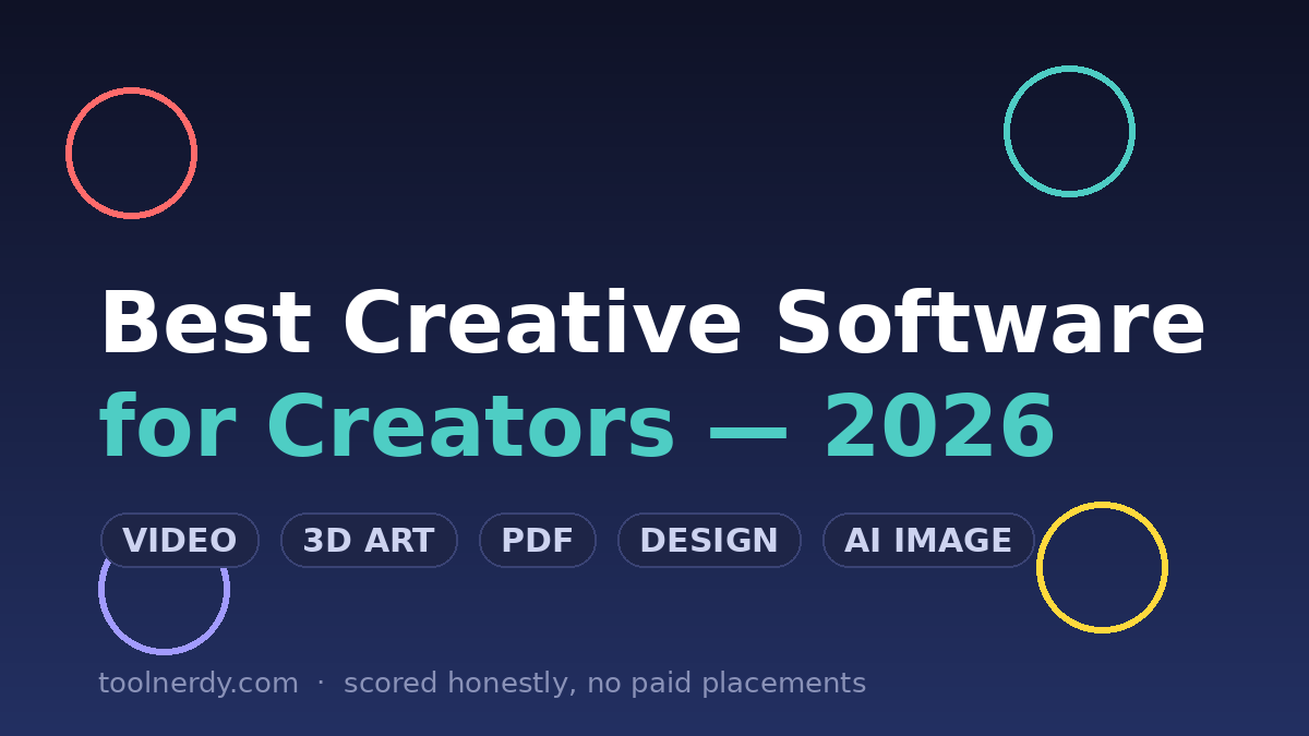 Best Creative Software for Creators in 2026: Which Tools Actually Earn ...